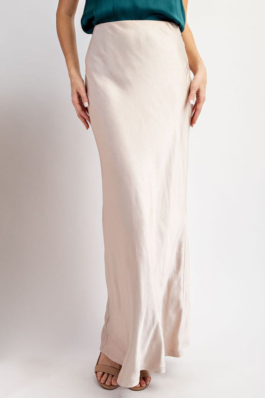 Maxi Satin Skirt